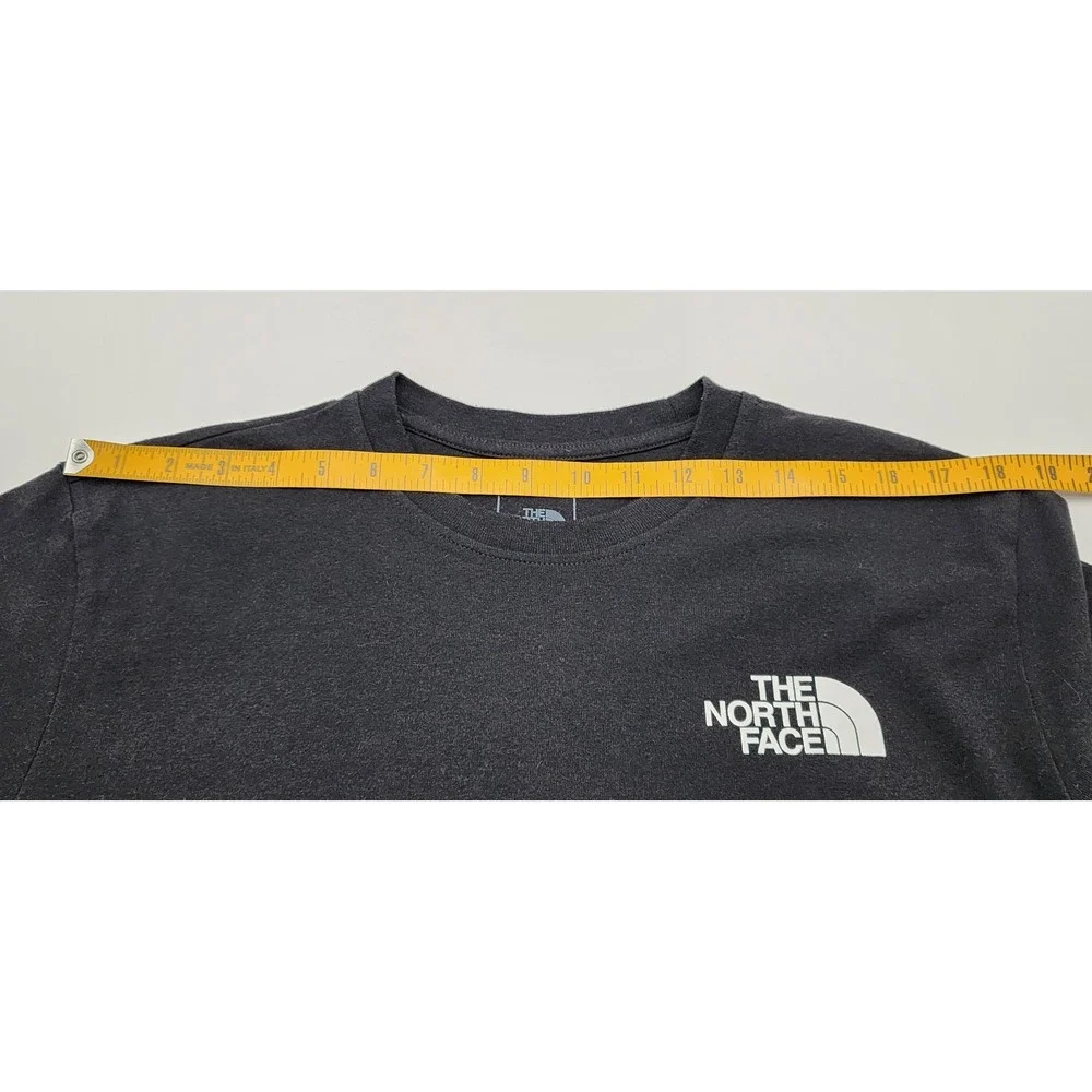 The North Face Graphic Tee Mens Large Black Earth Day Logo Short Sleeve EXC